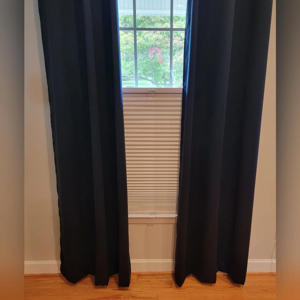 Sun Zero 100%‎ Blackout Grommet Curtains 2 Panels 40